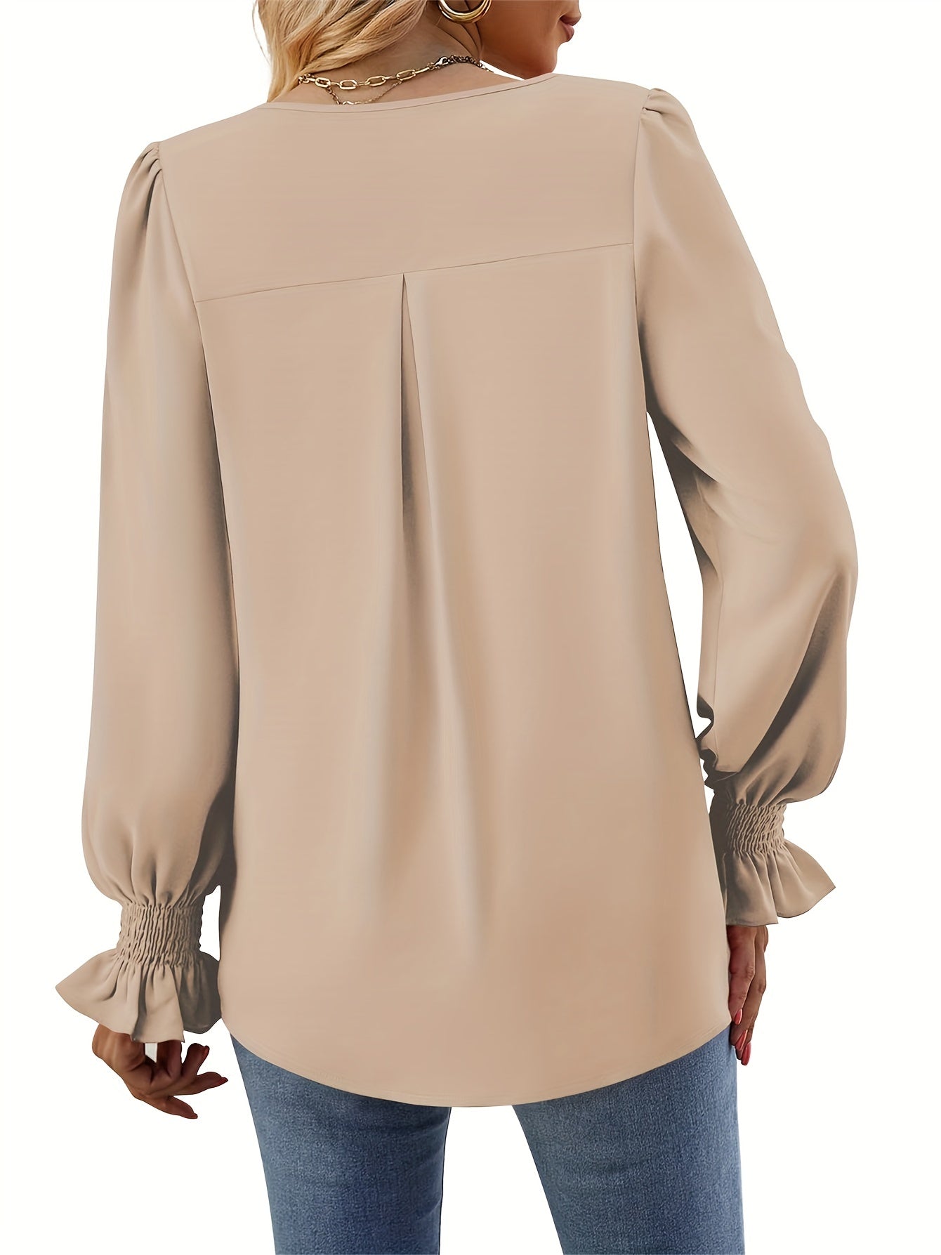 Josefin™ - Premium Enfärgad Höstblus, Elegant & Bekväm