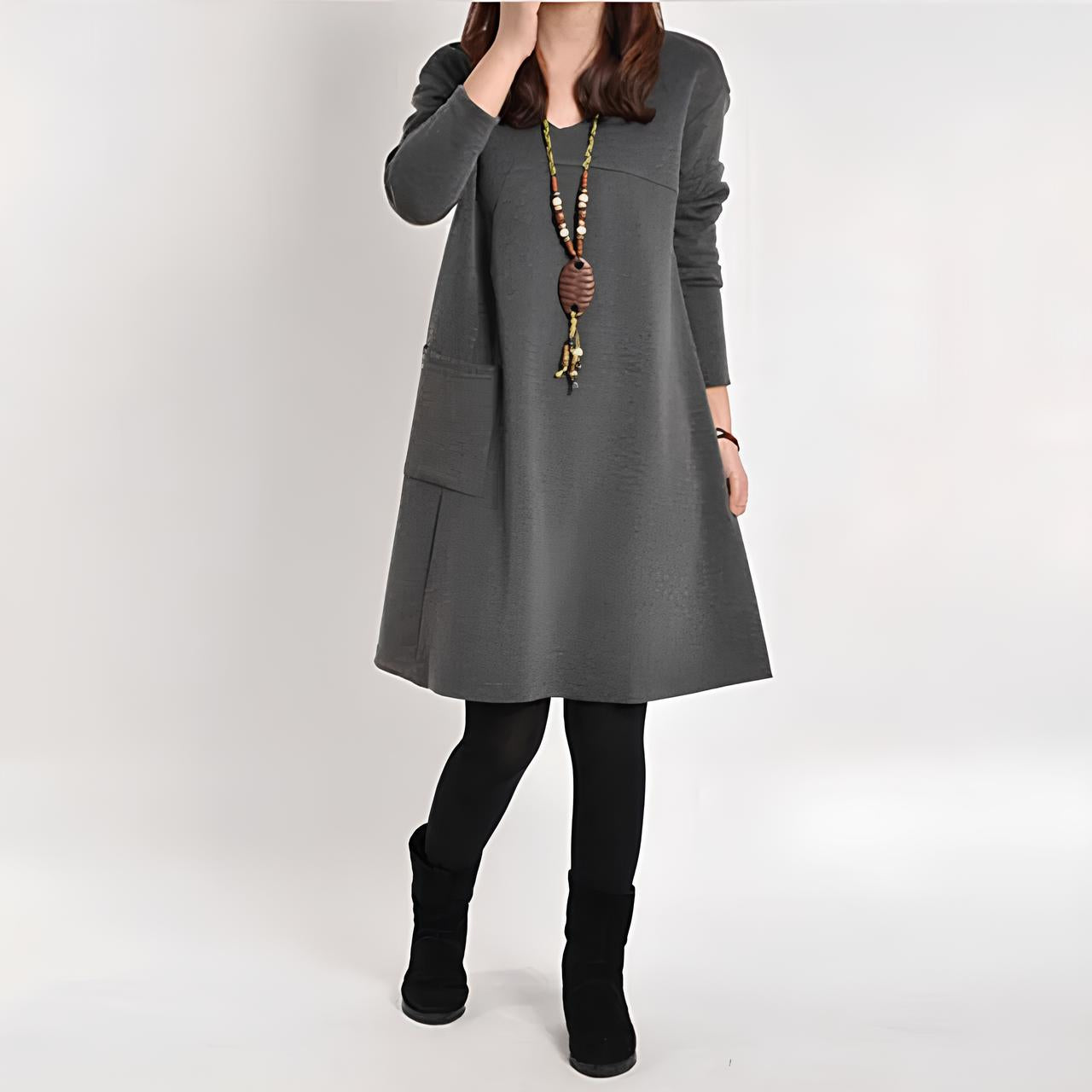 Ava™ - Chic och Elegant Klänning