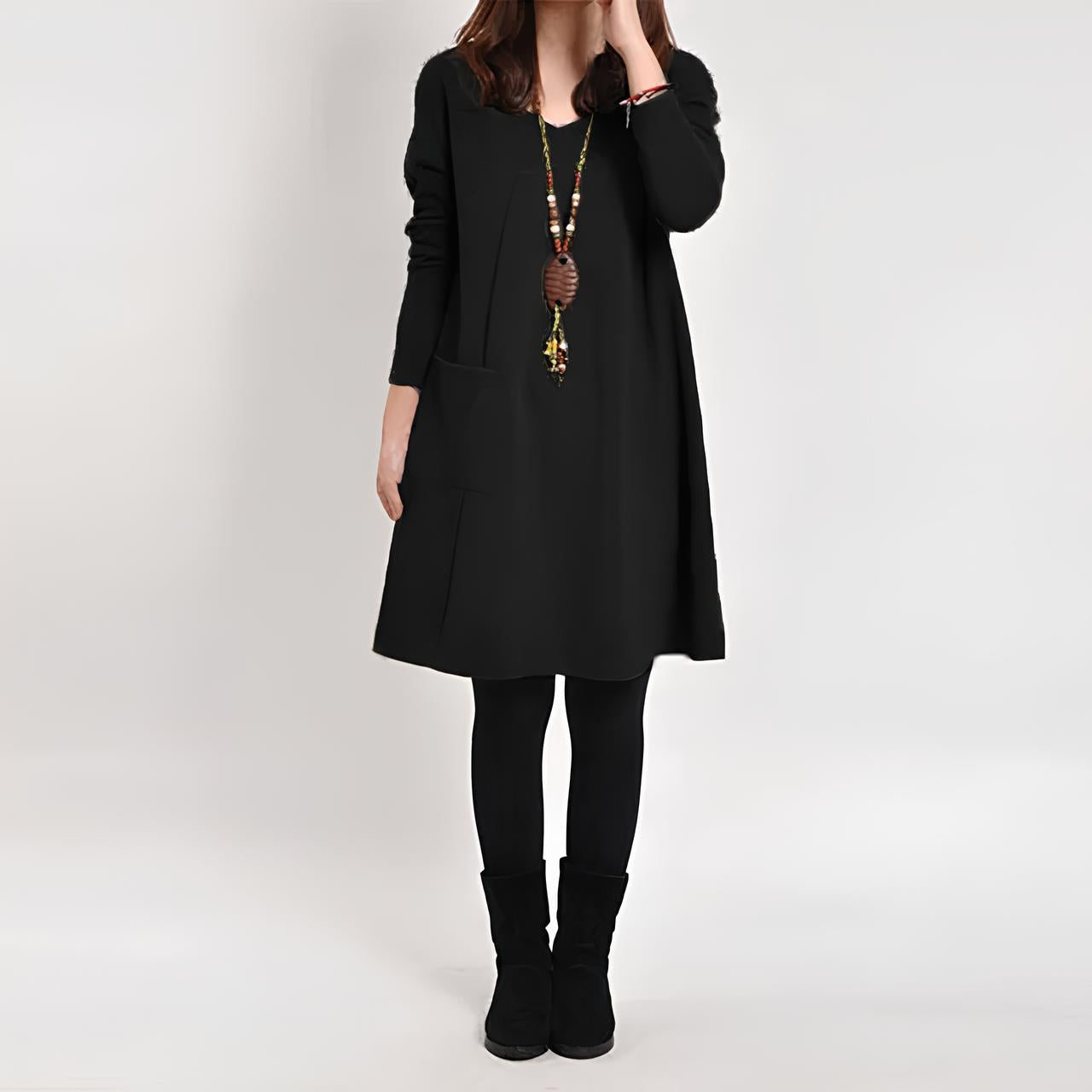 Ava™ - Chic och Elegant Klänning