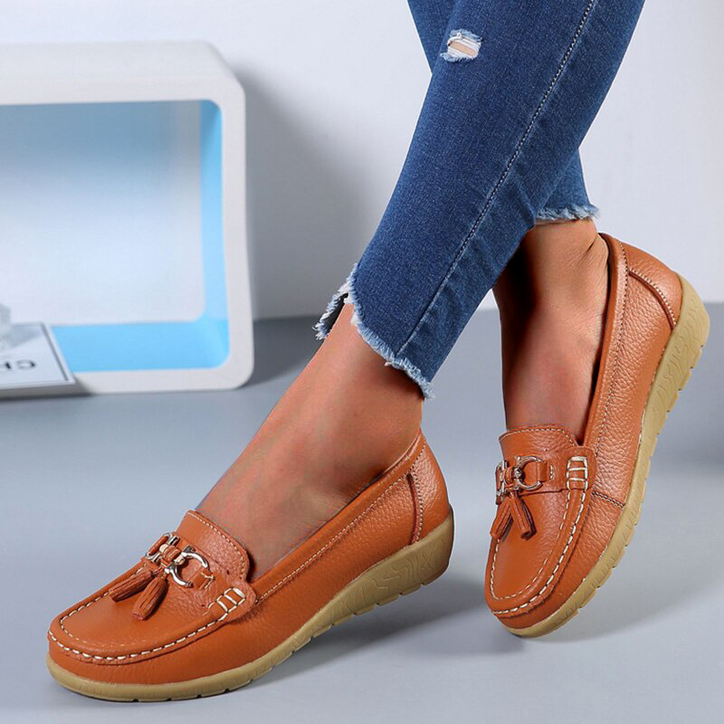 Maya™ - Bekväma Ortopediska Loafers, Stilrena och Stödjande