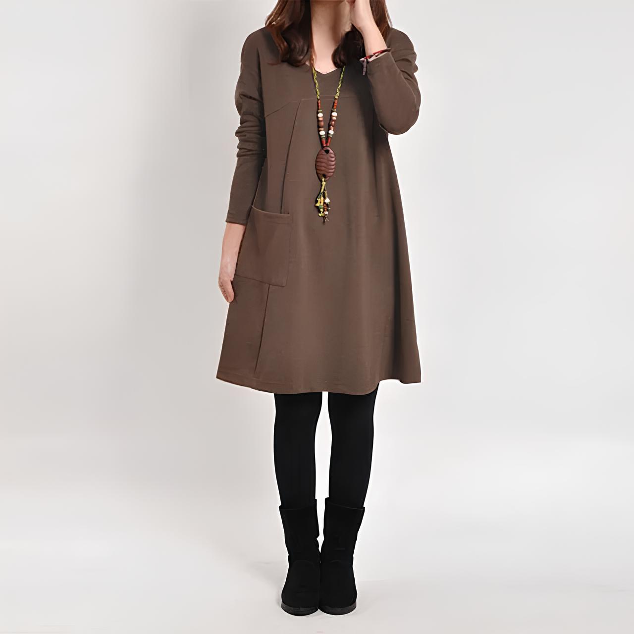 Ava™ - Chic och Elegant Klänning