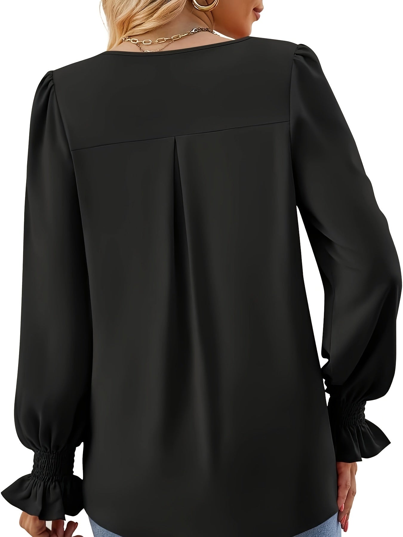 Josefin™ - Premium Enfärgad Höstblus, Elegant & Bekväm
