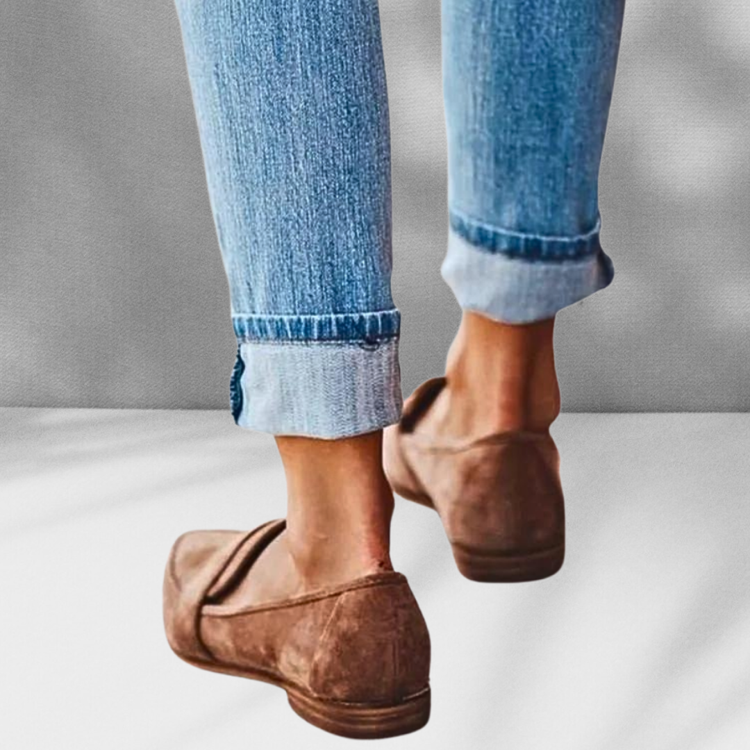 Noemi™ - Stilren Klassisk Loafer i Mockaimitation