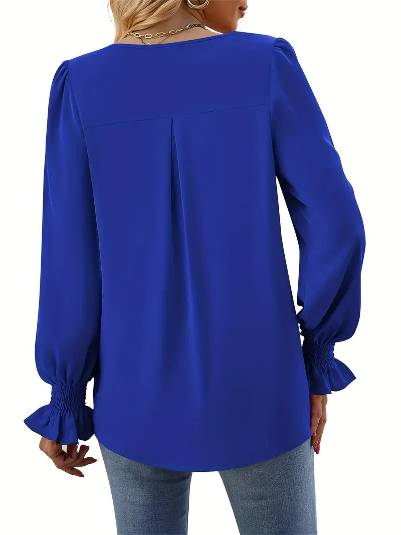 Josefin™ - Premium Enfärgad Höstblus, Elegant & Bekväm