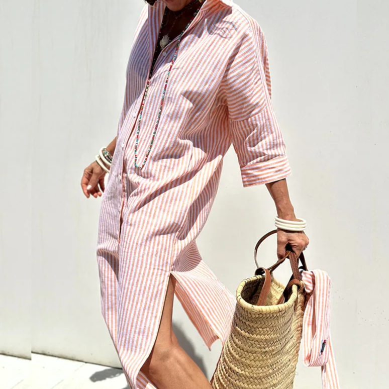 Sophie™ - Stilig och Bekväm Randig Sommardress