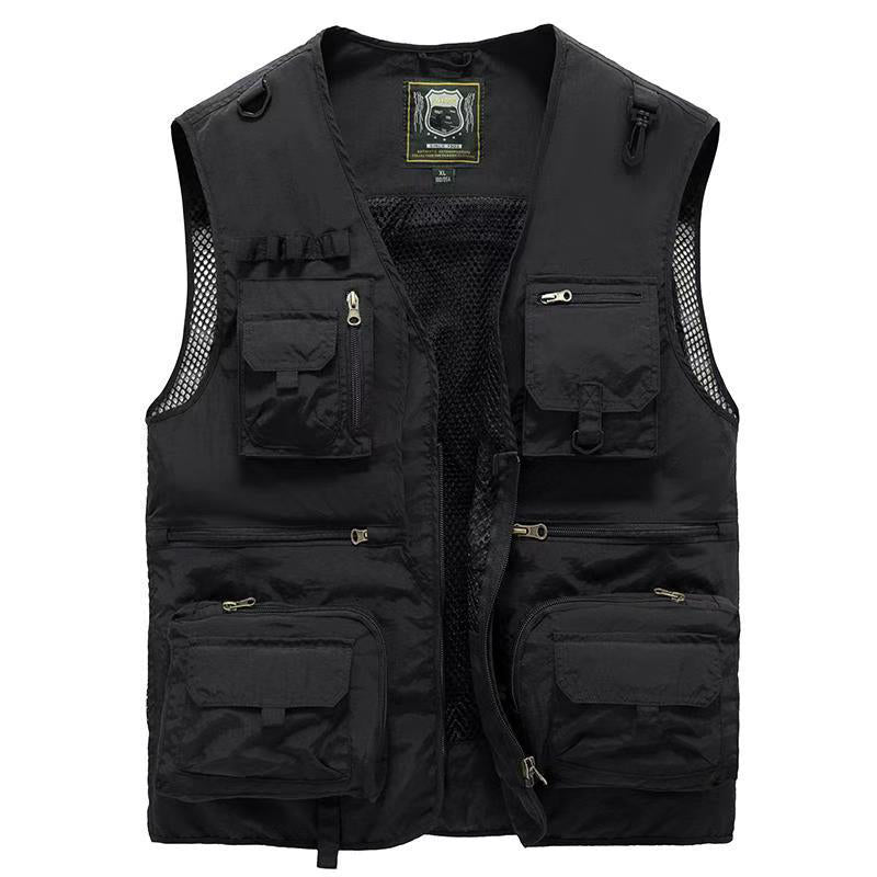 Leif™ - Andningsbar Mesh Cargo-väst Med Många Fickor