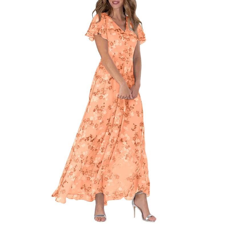 Hailey™ - Kortärmad klänning med blommigt tryck