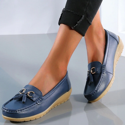 Maya™ - Bekväma Ortopediska Loafers, Stilrena och Stödjande