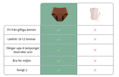 LeakGuard™ - 6-pack Tre Lager Anti-läckage Underkläder