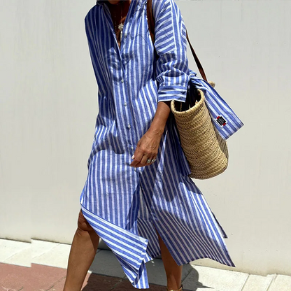 Sophie™ - Stilig och Bekväm Randig Sommardress