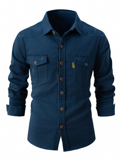 Mason™ - Stilren Skjorta med Långärmad Design