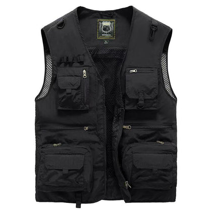 Leif™ - Andningsbar Mesh Cargo-väst Med Många Fickor
