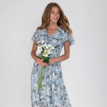 Hailey™ - Kortärmad klänning med blommigt tryck