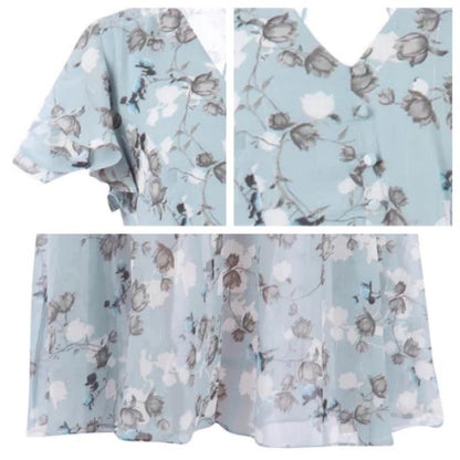 Hailey™ - Kortärmad klänning med blommigt tryck