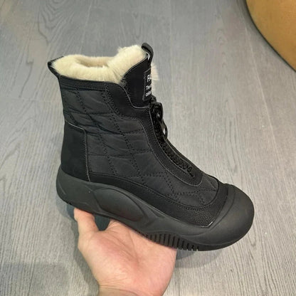 Veronika™ - Varma, Robust och Vattentäta Retro Snökängor med Innerfoder