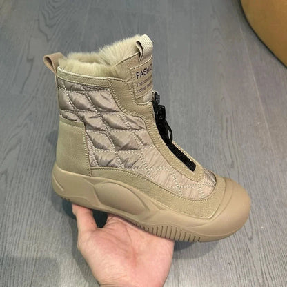 Veronika™ - Varma, Robust och Vattentäta Retro Snökängor med Innerfoder